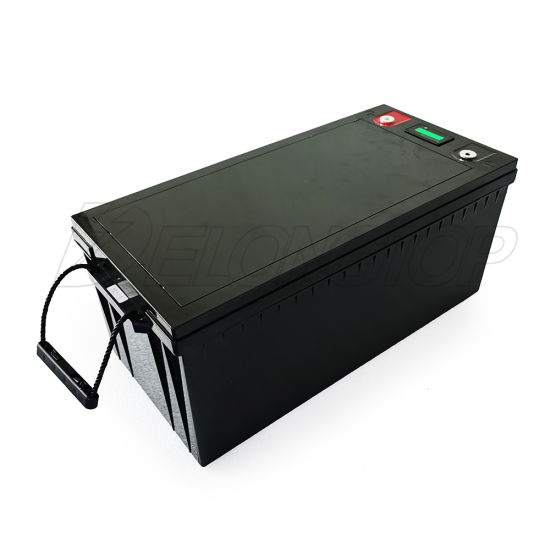 Cycle profond 2000 temps de cycle LiFePO4 12V 300ah batterie de système d&#39;énergie solaire avec LED pour EV