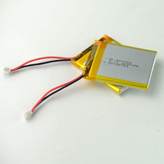 Cellule de batterie au lithium polymère de la batterie 2250mAh 3.7V Lipo 604760