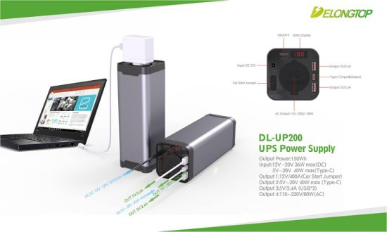 La plus petite batterie d&#39;alimentation UPS Li Ion 12V