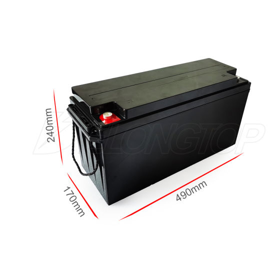 Batterie solaire rechargeable LiFePO4 à cycle profond du paquet 12V 300ah de batterie au lithium-ion 12.8V