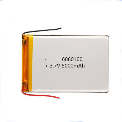 Cellule de batterie au lithium-polymère de batterie Lipo de 3.7V 5000mAh 6060100 pour la banque de puissance