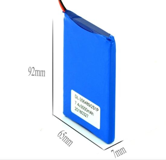 Batterie Lipo rechargeable au lithium-polymère 7.4V 3000mAh avec PCM