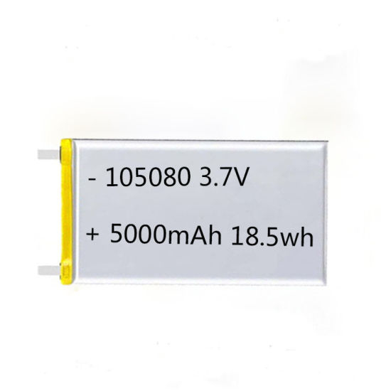 Cellule de batterie polymère Li-ion 3.7V 5000mAh Lipo 105080
