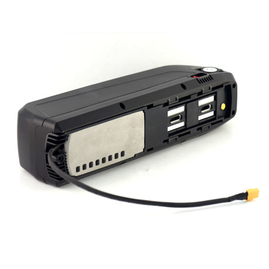 5V Port de charge USB Rechargeable 48V Downtube Ebike Batterie 13s5p 48V 17.5ah Hailong Batterie