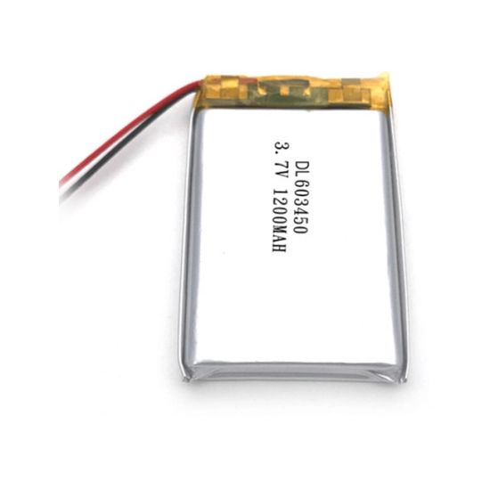 cellule rechargeable 603450 de batterie de polymère de lithium de batterie de 3.7V 1200mAh Lipo