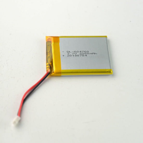 Batterie rechargeable Lipo 604760 3.7V 2250mAh pour produits numériques