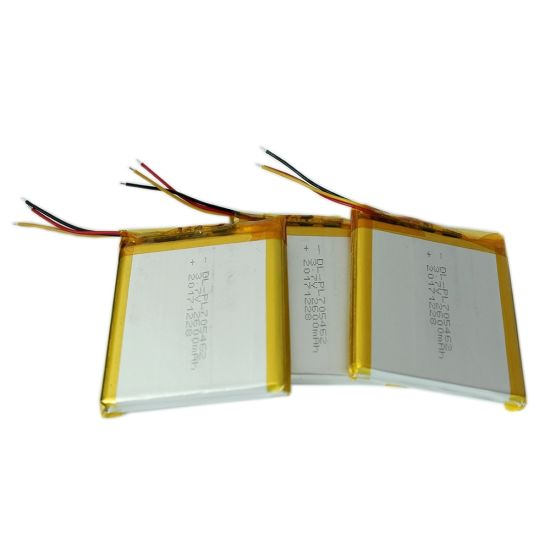 Cellule de batterie au lithium polymère de la batterie 3.7V Lipo 2600mAh 705462