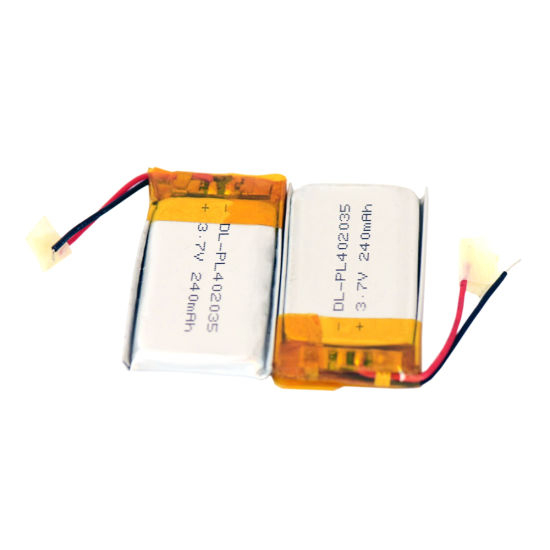 Batterie de produit électrique 402035 3.7V 230mAh Cellule de batterie Lipo Cellule li-polymère 3.7V