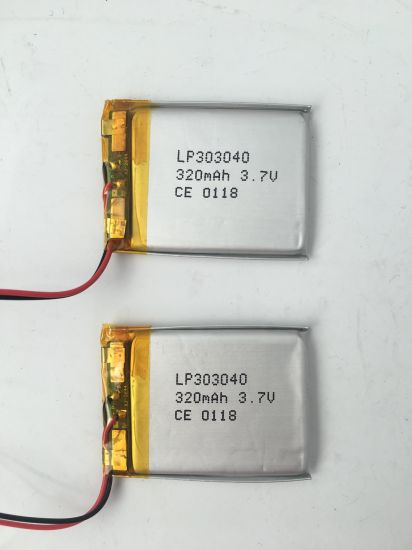 Batterie au lithium polymère 303040 ultra mince de 3,7 V pour casque Bluetooth