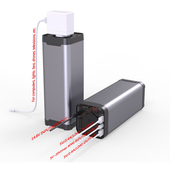 up-200 UPS Alimentation en Cellules de Batterie Li-Polymère de Grade A pour Saut de Démarrage Intérieur/Extérieur/Voiture
