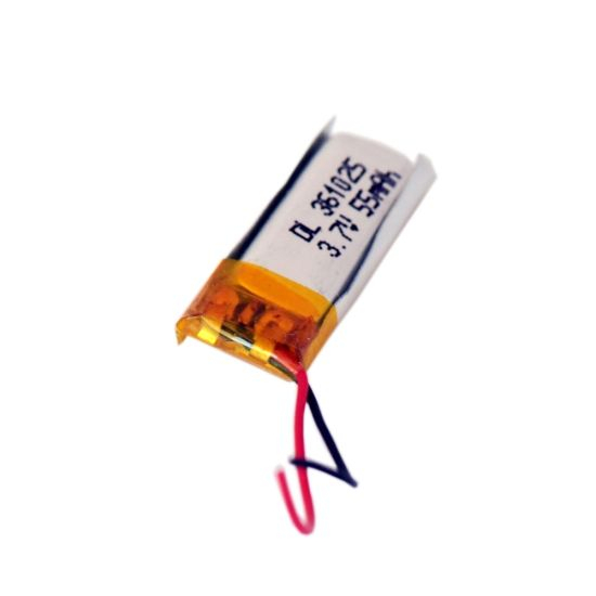 Cellule de batterie au lithium-polymère de la batterie 55mAh 3.7V Lipo 361025