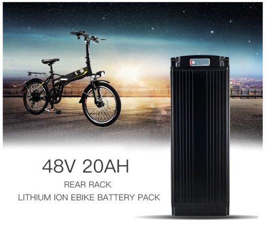 Batterie de type rack arrière 48V 20ah Lithium Ion vélo électrique 48V 1500W Ebike Batterie pour E-Bike