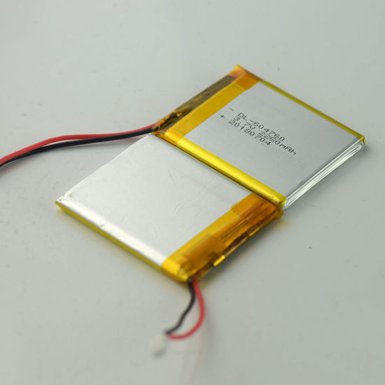 Cellule de batterie au lithium polymère de la batterie 2250mAh 3.7V Lipo 604760
