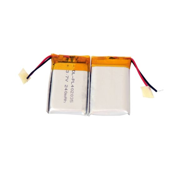 Cellule rechargeable 402035 de batterie de Lipo de batterie de polymère de lithium de 3.7V 240mAh