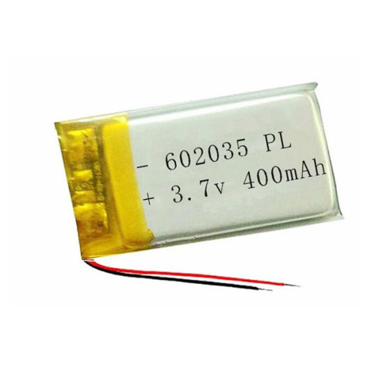 Batterie lithium-polymère rechargeable 602035 3.7V 400mAh avec PCM
