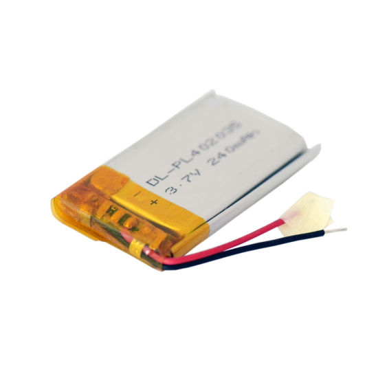 Batterie de produit électrique 402035 3.7V 230mAh Cellule de batterie Lipo Cellule li-polymère 3.7V