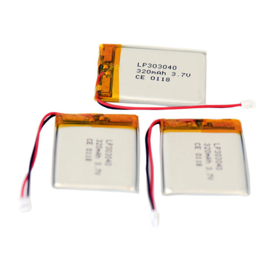 303040 3.7V 320mAh Batterie Li-ion Rechargeable Lipo pour produits électroniques