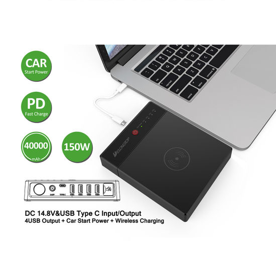 Commerce de gros Pd Power Bank Chargeur de stockage pour ordinateurs portables 40000mAh