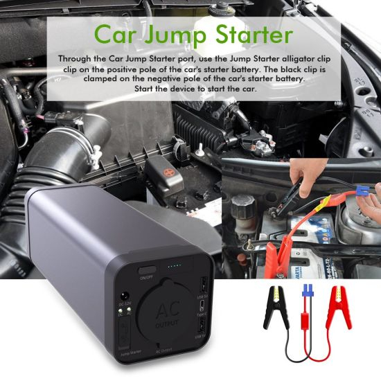 Japon Corée Portable 12V 5A Voiture Jump Starter UPS Ordinateur Portable AC 3.7V 40000mAh 150wh Up200 Power Bank