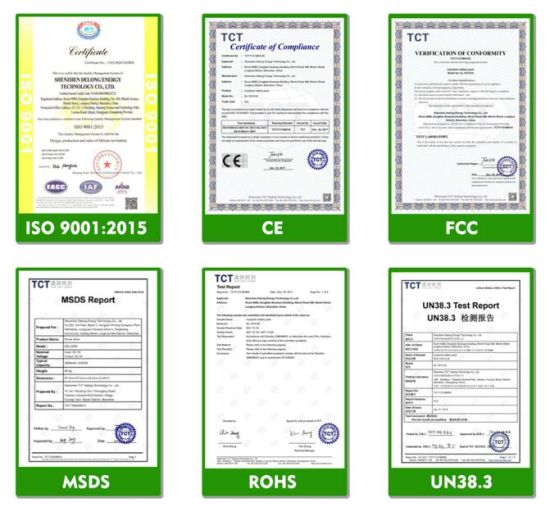 Ce MSDS Un38.3 approuver le pack de batterie LiFePO4 solaire à cycle profond 12V 200ah LiFePO4