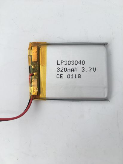Batterie au lithium polymère 303040 ultra mince de 3,7 V pour casque Bluetooth