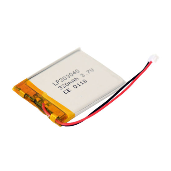 Cellule rechargeable d&#39;ion de lithium de chauffage de cellule de batterie de Lipo de 3.7V 303040 320mAh mini