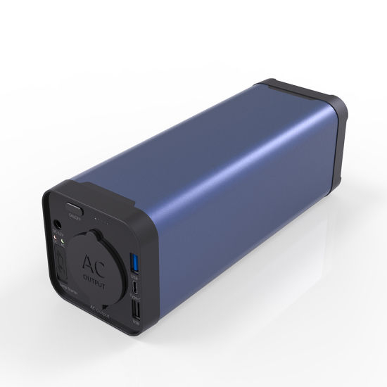 UK Plug 220V 150W Portable Power Bank 40000mAh Ordinateur Portable Type C Pd Charge Rapide Powerbank pour Utilisation Extérieure