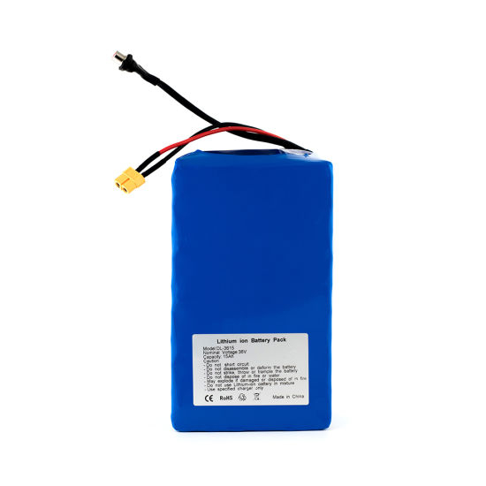 Batterie personnalisée rechargeable au lithium-ion Li polymère 36V 15ah pour batteries de scooter de vélo électrique