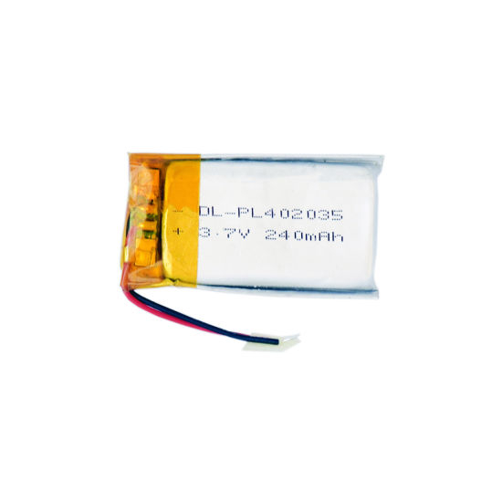 Batterie de produit électrique 402035 3.7V 230mAh Cellule de batterie Lipo Cellule li-polymère 3.7V