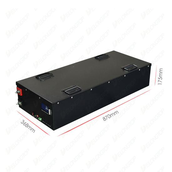 48V 200ah 16s Prismatic LiFePO4 Batterie avec Communication RS485 RS232 BMS