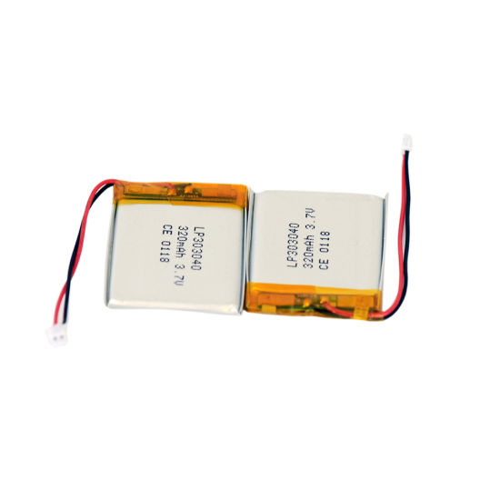 303040 3.7V 320mAh Batterie Li-ion Rechargeable Lipo pour produits électroniques