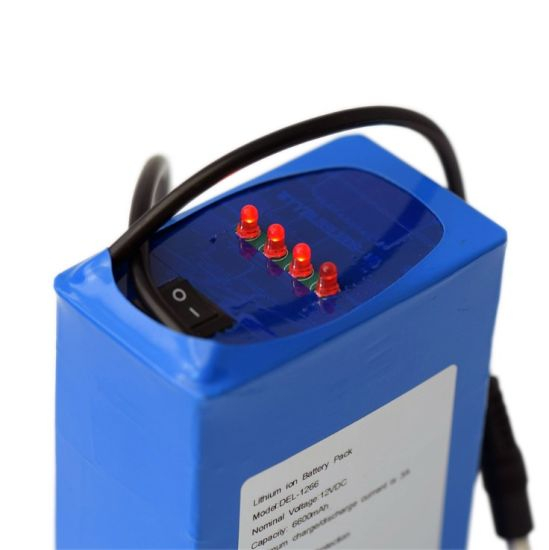 Prix d&#39;usine Rechargeable 18650 Lithium Ion 12V 6600mAh Li Ion Battery Pack pour LED Light Power Tools Batteries