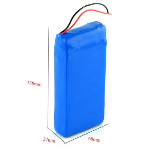 Paquet rechargeable fait sur commande de batterie de polymère de lithium de Lipo 7.4V 10ah batteries de 7,4 volts