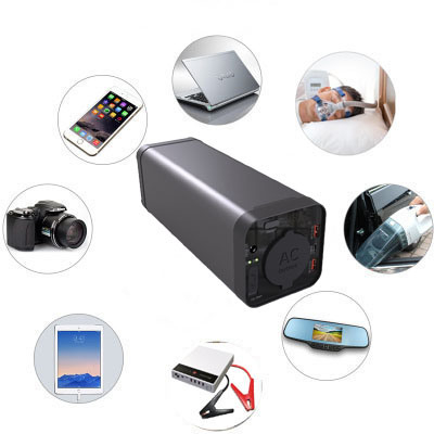 Portable DC12V Power Bank AC 110 220V Puissance de sortie Suply pour le camping en plein air